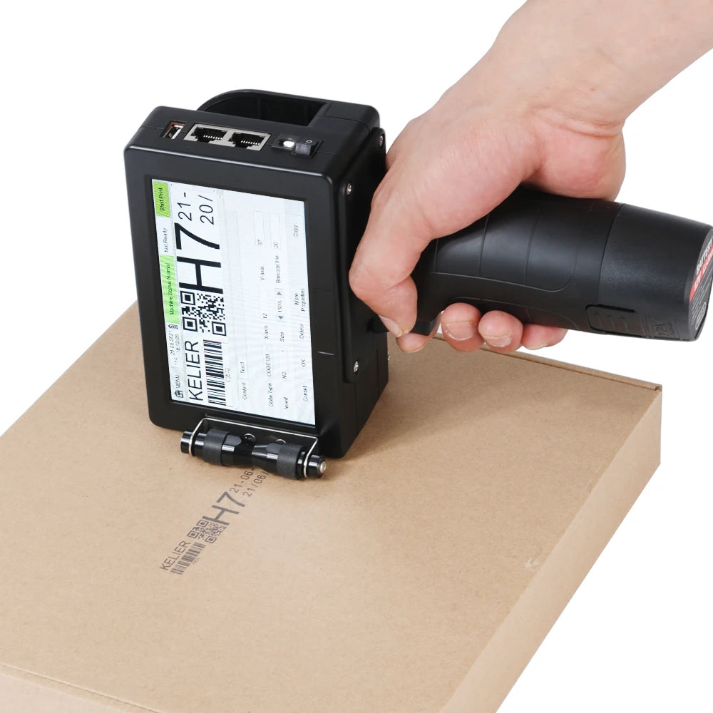 Kelier Industrial Jet Handjet Portable Inkjet Printer for logo
