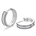 HOT SELLS Hoop Earring Men Women Sensitive Ears Jewelry Gifts 925 Sterling Silver Hypoallergenic 5A CZ ZIRCON Huggie Earrings