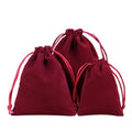 Factory Wholesale Custom Large Packaging Bag Velvet Pouches for Jewelry Gift Flannel Drawstring Makeup Suede Dust Bag