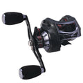 4+1BB Aluminium Spool 6.3:1 Left Hand Bait Casting Fishing Reel with Stainless Steel EVA Handle for Lake & River Use