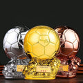 2025 Manufacturer Custom Electroplatel Gold Trophy Soccer Football Sports Resin Trophies