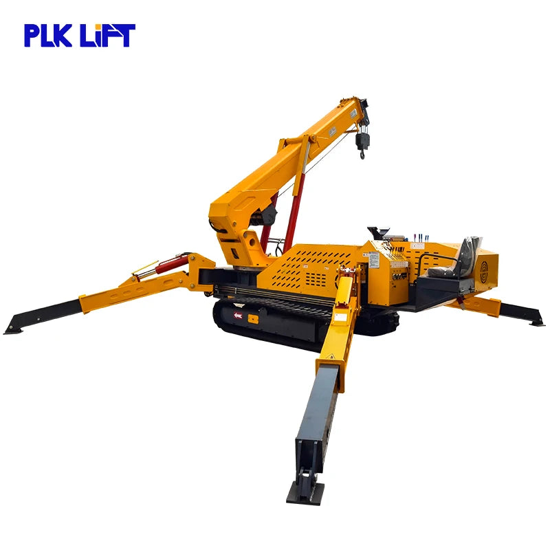 5t 8t 10t 14t 16t Construction Used Spider Cranes Mobile Track Wheel Hydraulic Boom Hoist Diesel Electric Engine Motor Pump