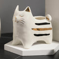 Home Decoration Animal Planter Garden Decorations Minimalistic Funny Cat Figurine Ceramic Plant Pots