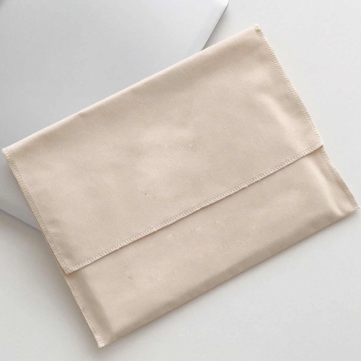 23*30cm High-end Canvas Cotton Envelope Luxury Dustproof Moisture-proof Storage Bag Geometric Rope Handle Foldable Top Flap