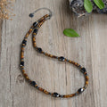 Luxury Men Stainless Steel Islamic Rosary Chain Quality Gemstone Religious Beads Necklace