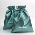 2025 Packaging Pouch Drawstring Soft Satin Hair Bag Silk Drawstring Bag for Gift Satin Bags for Wigs Packaging