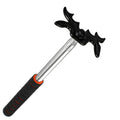Retractable Stainless Steel Pool Cue Rest Bridge with Black Moosehead Design-Durable Billiards Accessory MegaBDM