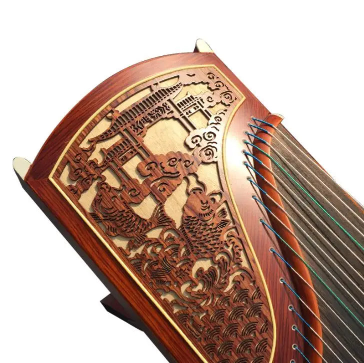 Traditional Guzheng Chinese Guzheng 21 Strings Zither Musical Instruments