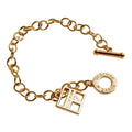 Gold Plate Keyring Tags Accessory Jewelry Brand Letter logo Hollowing Charms Chain Label for min Bags