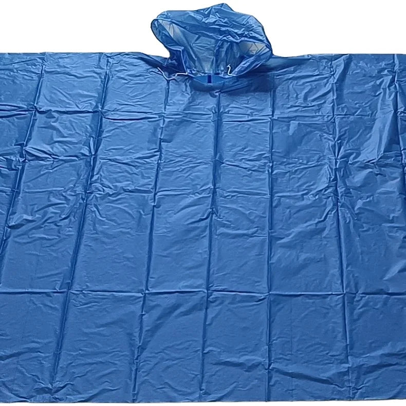 Colorful PVC Adult Rain for Poncho with Free Logo Printed Rain-Proof for Hiking Outdoor Rainwear