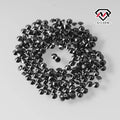 SICGEM Factory Wholesale Black Color GRA Certificate Moissanite Diamonds Round Cut Melee Loose Mossanite Stone