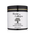 Organic Biotin Collagen Hair Mask Treatment Nourishing Cream Formula with Charcoal and Seaweed for Dry Hair and Anti-Hair Loss