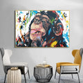 Orangutan Watercolor Graffiti Wall Art Canvas Painting Abstract Animal Canvas Art Prints for Home Decor