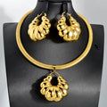 Dubai Gold Jewelry Set Women Wedding Party Small Accessories for Women Gold Jewelry Sets