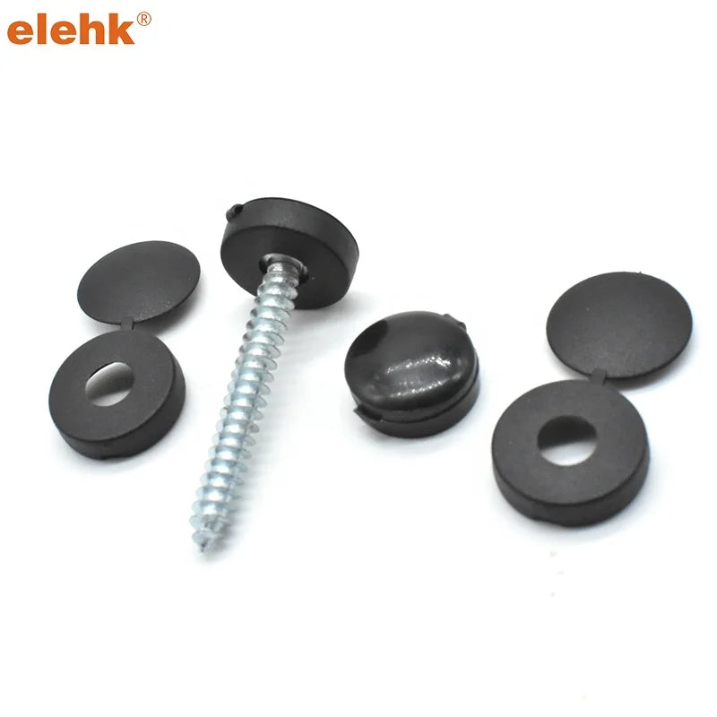 ELEHK Plastic Screw Protection Covers M4 M5 M6 Fold Screw Snap Covers