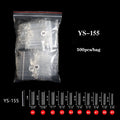 Super Long C Curve XXXL French Half Cover Nail Tips 500pcs/Box ABS Material Square Straight Design for Fingers Wholesale