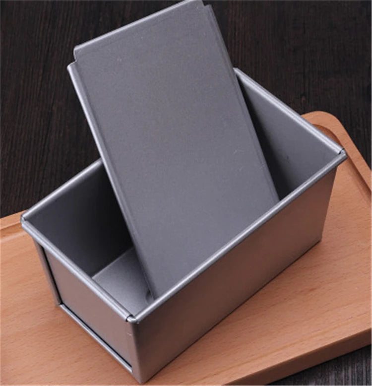 Tin Baking Meat Bread Mini Set Rectangle With Lid Perfect Nonstick Pullman on Sale Pans Sandwich Non Stick Loaf Pan