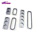 Wholesale Xmlivet Grey Aluminum Alloy 2/3/5pcs Pool Cue Tip Cases Magnetic Billiard Tip Holders Snooker Tip Boxes