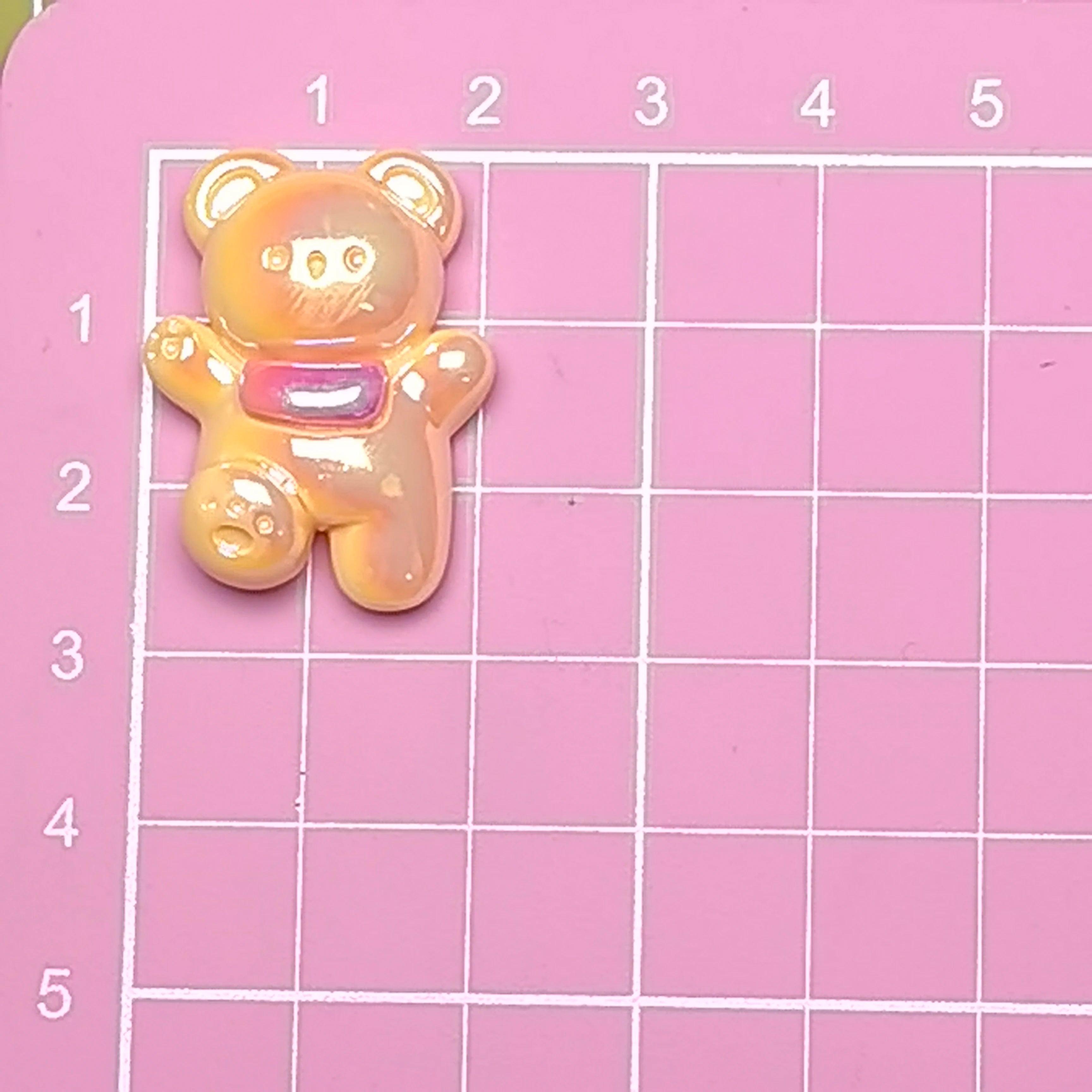 100Pcs Cute Electroplating Cartoon Animal Flatback Bear Rabbit Series Resin Scrapbook Diy Jewellery Hairpin Accessories Decor