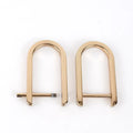 Meetee BF607 DIY Handbag Accessory Detachable Screw D Buckle U Ring Alloy Bag Chain Adjuster Hanger Hooks Clasp Plate Rivet