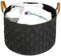 Factory Price Custom Cheap Laundry Storage Felt Storage Basket With Handles