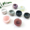 Wholesale Natural Rose Quartz Cup Multi-materi Colourful Small  Crystals Bowl for  Home Decoration