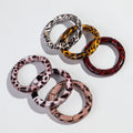 Vintage Personality 2024 Elastic Resin Bracelet Bangles Gift Sexy Leopard Print Tube Bead Acrylic Bamboo Bracelet for Women