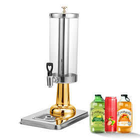 YITIAN 3L Stainless Steel High Borosilicate Cold Beer Tower Dispenser Drink Water Economic Juice Beverage Dispenser