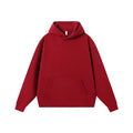 Autumn Winter Men's Plus Size Pullover Hoodie 480g Heavyweight Combed Cotton Australian Fleece Shoulder Drop 100% Cotton Printed