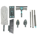 DOOSO 7 in 1 Multifunctional Window Cleaning Kit House Cleaning Supplies Kit Bathroom Mop Cleaning Set