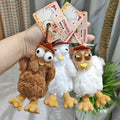 CHIQUE Easter Chicken Plush Keychain Cute Squishy Egg Chick Plush Toy Soft Chicken Stuffed Animal Easter Gifts