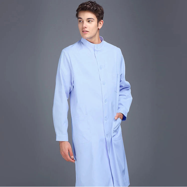 2026 Free Embroidery logo Pet Hospital Drugstore Doctor Nurse Unisex Fashion Custom Lab Coat