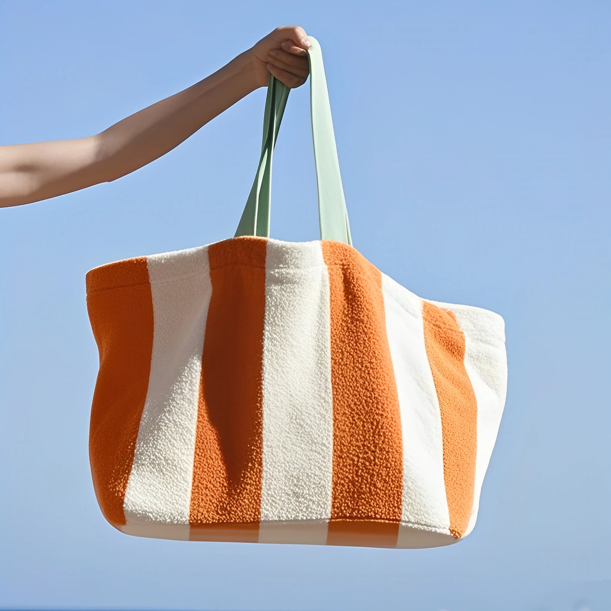 Royal Fair Customizable Women's Terry Towel Makeup Bag Forest Design Towel Organizer Tote for Beach for Summer Autumn Seasons