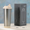 830ml Large Capacity Double-Layer Titanium Tumbler Portable Artistic Cup for Men & Women High-Grade Vacuum Flask