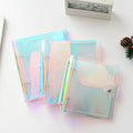 DIY Handmade Laser PVC Cover Album with 2 Rings Binder Holographic PVC 3"-6" Photo Holder Waterproof & Eco-Friendly