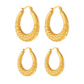 New Factory Wholesale Wheat Earrings PVD Stainless Steel 18K Gold-plated Waterproof Anti-tarnish Women Earrings