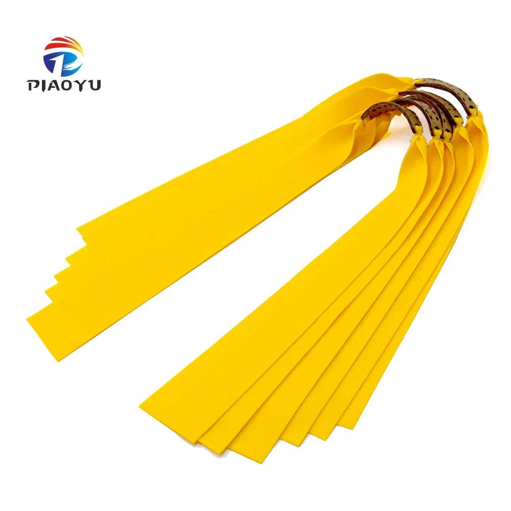 PIAO YU Yellow Wide Rubber Band Slingshot Accessories Shooting Hunting Accessories Outdoor Light Luxury  Activities