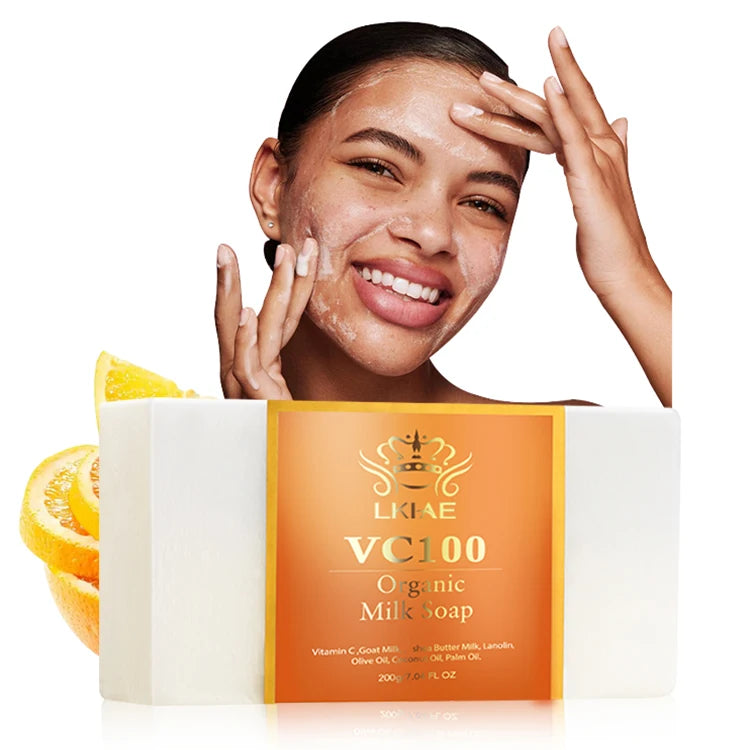 Women's Vegan Handmade Coconut Oil Nourishing Anti-Acne Whitening Face & Bath Soap for All Skin Types