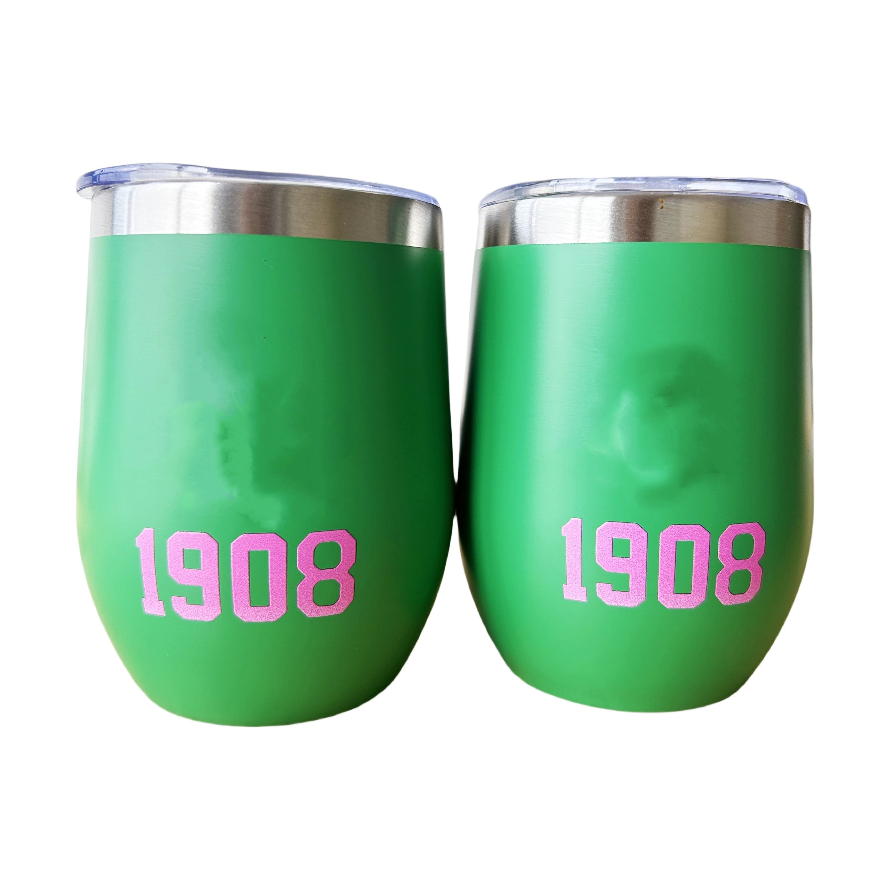 Custom Green 12oz Stainless Steel Tumbler with Straw Cups Portable Fashion Design for Promotional Use