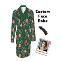 All Over Print Luxury Winter Comfortable Soft Double Flannel Night Gown Sets for Women and Men