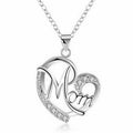 Mom Love Heart Shape Necklacecopper Mother's Day Gift Women Pendant Necklace