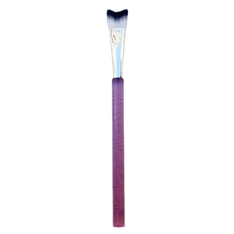 Private Label White Curved Brush Super Pink Eye Lash Bath Gentle Foam Cleansing Cleanse Shampoo Brush Lash Extensions