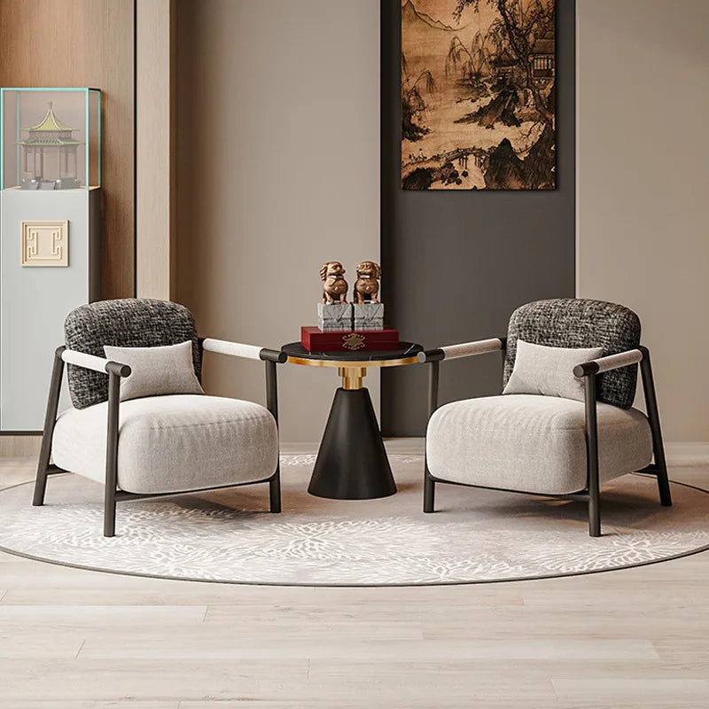 New Chinese Style Sales Office Negotiation Table Chairs Hotel Club Tea House Reception Area One Table Chairs Chair Restaurants
