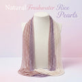 1-4A Natural Freshwater Drop Pearl Strand for Making Pearl Bracelet Necklace 6-7mm Rice Pearl Strand MegaBDM