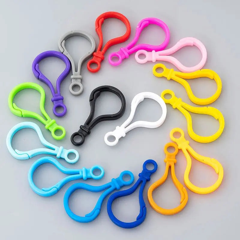 DIY Key Chain Snap Clasp Plastic Keychain Accessories Lanyard Clips Hooks Colors Hard Plastic Lobster Claw Clips Lanyard Hook
