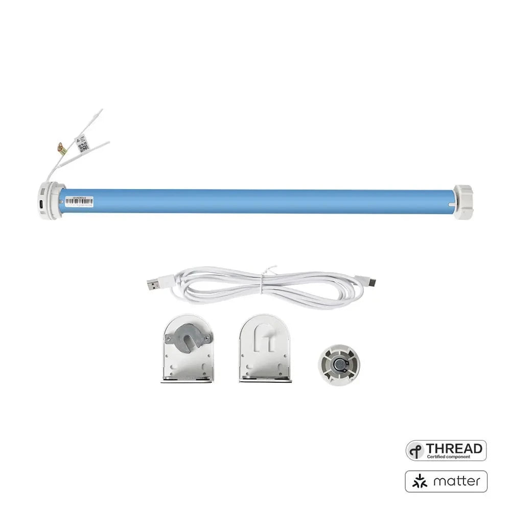 New Arrival Zemismart Matter Over Thread Smart Rechargeable Roller Shade Blinds Motor for 38mm Tube Google Home Smartthings App