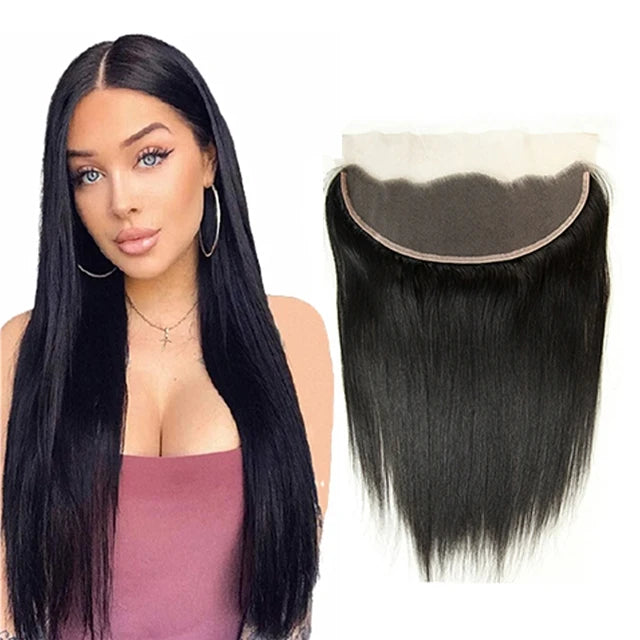 Wholesale Mink Virgin Brazilian Human Hair Vendor Natural Hairline Transparent hd swiss Lace Frontal with Baby Hair for Bundles
