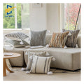 Innermor Nordic Modern Chenille Home Decor Jacquard Sofa Seat Throw Pillow Case Textured Geometric Striped Moroccan Bedroom