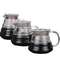 Hot Coffee Server 800ML Insulating Handle  Carafe Drip Coffee Pot Coffee Kettle Brewer Barista Percolator Clear
