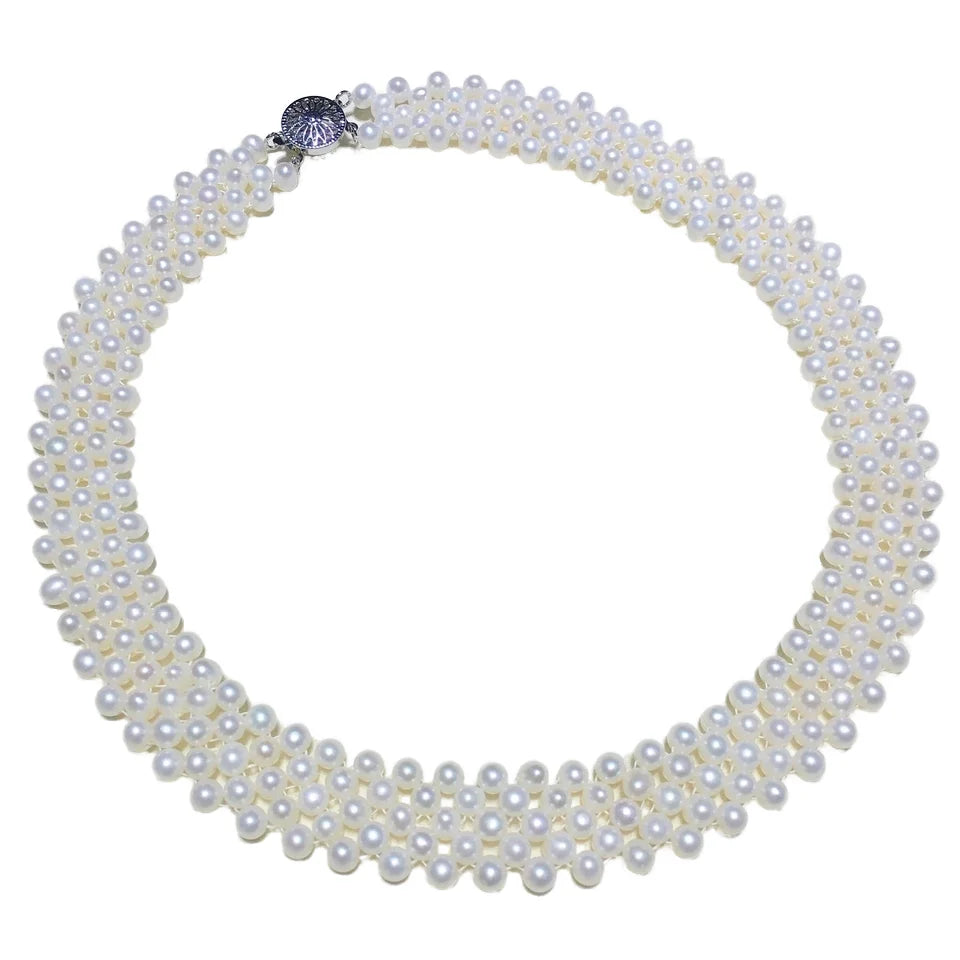 Zhuji Best-Selling Luxury Design Round Shape Natural Freshwater Real Pearl Necklace for Sale ZX3